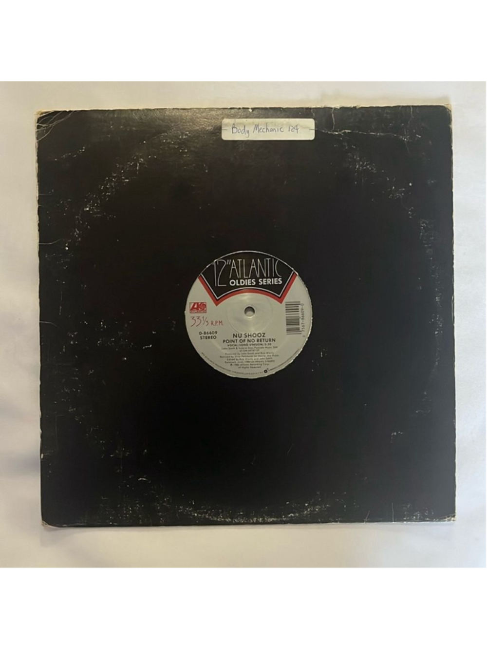 NU SHOOZ / QUADRANT SIX – "POINT OF NO RETURN / BODY MECHANIC" VINYL RECORD